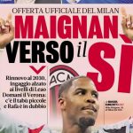 La prima pagina de La Gazzetta dello Sport di oggi sabato 27 dicembre 2025