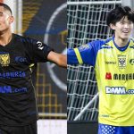 I giocatori del Sint-Truiden Sebaoui e Goto (Imago)