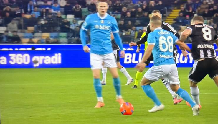 Annullato gol Zaniolo in Udinese-Napoli