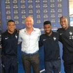 Vadim Vasilyev con i giocatori della Francia