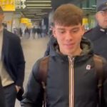 Simone Venturino, arrivo a Fiumicino (Screen)