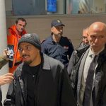 Donyell Malen all'aeroporto di Ciampino