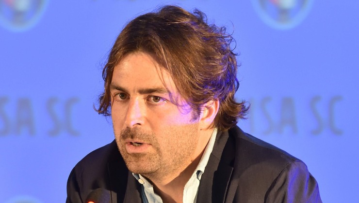 Corrado prima di Pisa-Atalanta