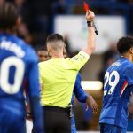 L'espulsione di Wesley Fofana (imago)