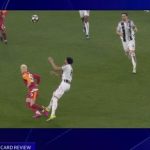 L'espulsione di Kelly in Juventus-Galatasaray