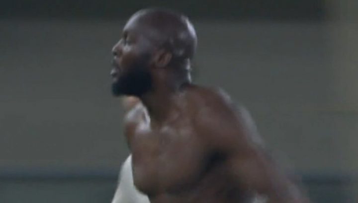 L'esultanza di Lukaku