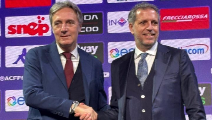 Ferrari e Paratici (credit Giovanni Zecchi | Violanews)