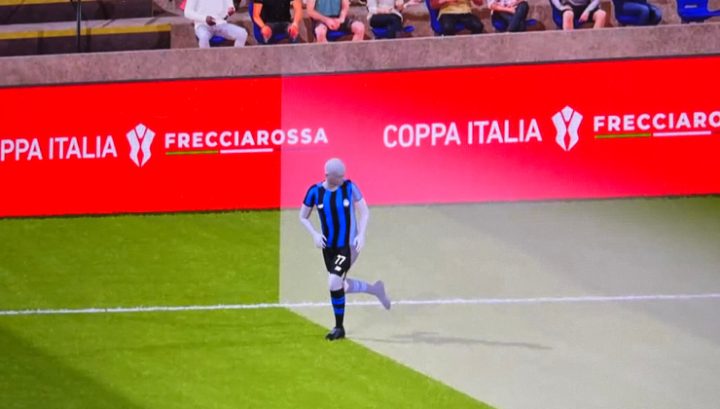 La posizione di fuorigioco di Zappacosta prima del cross verso Krstovic