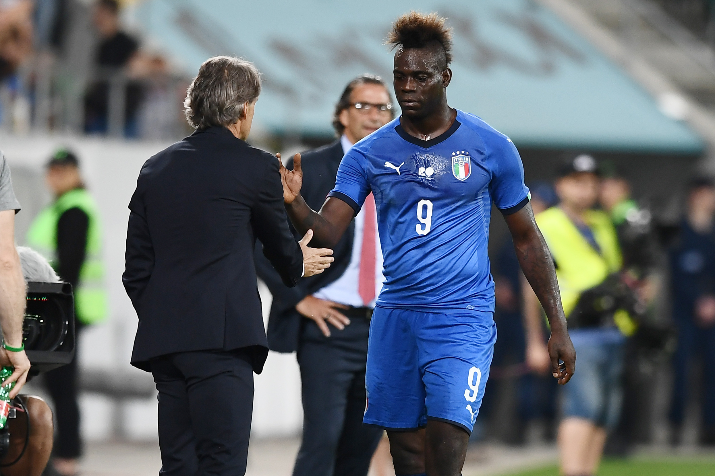 Mancini e Mario Balotelli