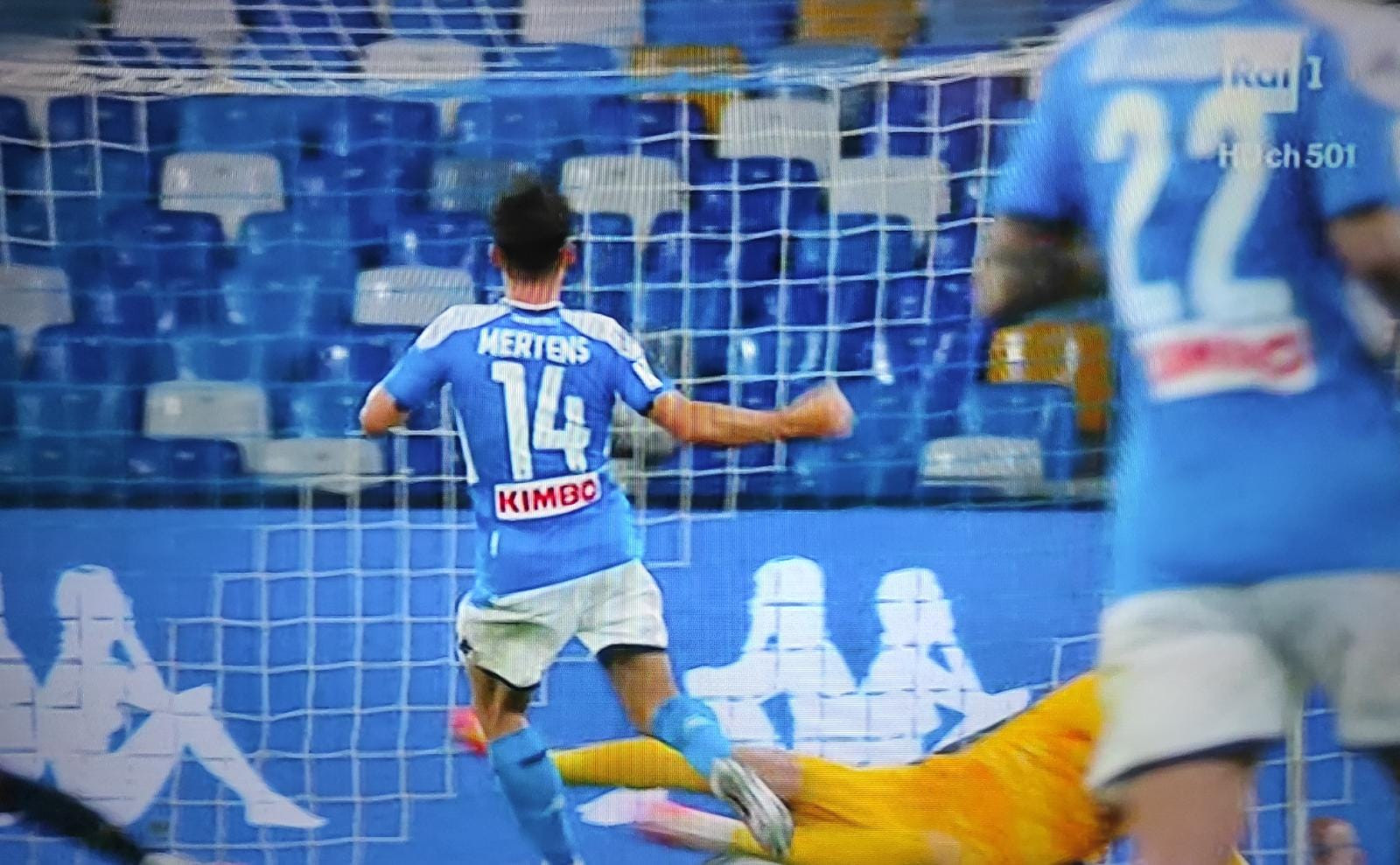 mertens gol vs inter coppa SCREEN